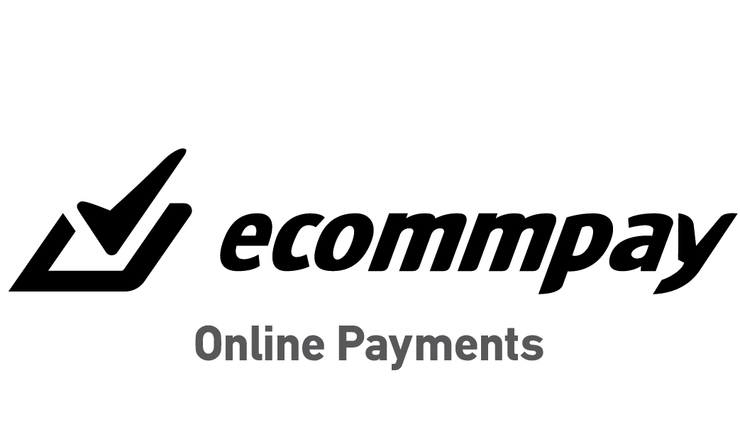 ECOMMPAY black logo with Online Payments at the bottom